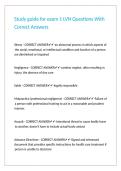 Study guide for exam 1 LVN Questions With Correct Answers&period;