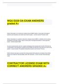 WGU D220 OA EXAM ANSWERS &NewLine;graded A&plus;