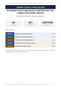 NZ Nursing State Exam Actual Exam 2026&sol;2027 &ndash; 100&percnt; Verified &vert; Detailed Rationales &ndash; Pass Guaranteed &ndash; A&plus; Graded