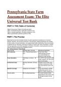 Pennsylvania State Farm Assessment Exam 2026&sol;2027&colon; The S-Tier Elite Universal Test Bank & Study Guide &lpar;20&plus; Verified Questions&rpar;