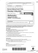 Edexcel AS Level June 2026 Mathematics Paper 1 Pure Mathematics Solved Paper