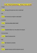 CSR Professional Practice Exam &vert; 2026 Certification Study Guide