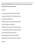 SPECIAL EDUCATION CERTIFICATION TESTS &ndash; Practice Questions And Correct Answers &lpar;Verified Answers&rpar;&NewLine;Plus Rationales 2026 Q&A &vert; Instant Download Pdf&period;