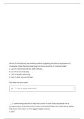 MANAGEMENT 3300 FINAL EXAM &ndash; MIZZOU QUESTIONS WITH CERTIFIED ANSWERS