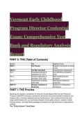 2026&sol;2027 S-Tier&colon; Vermont Early Childhood Program Director Credential Exam &ndash; 20&plus; Expert Test Bank & Regulatory Guide