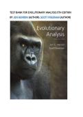 Test bank for Evolutionary Analysis 5th Edition&NewLine;by Jon Herron &lpar;Author&rpar;&comma; Scott Freeman &lpar;Author&rpar; all pages fully covered with test questions and answers graded A&plus;