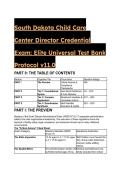 South Dakota Child Care Center Director Credential Exam&colon; Elite 2026&sol;2027 Test Bank & Study Guide