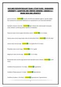 NUR 2063 PATHOPHYSIOLOGY EXAM 1 STUDY GUIDE - RASMUSSEN UNIVERSITY &vert; QUESTIONS AND VERIFIED ANSWERS &vert; GRADED A&plus; &vert; BRAND NEW 2026 UPDATE&excl;&excl;&excl;&excl;