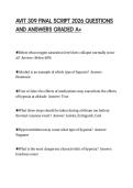 AVIT 309 FINAL SCRIPT 2026 QUESTIONS&NewLine;AND ANSWERS GRADED A&plus;