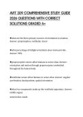 AVIT 309 COMPREHENSIVE STUDY GUIDE&NewLine;2026 QUESTIONS WITH CORRECT&NewLine;SOLUTIONS GRADED A&plus;