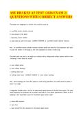 ASE BRAKES A5 TEST &lpar;2026 EXAM 2&rpar; QUESTIONS WITH CORRECT ANSWERS
