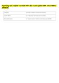 Psychology 101 Chapter 1-4 Exam UPDATED ACTUAL QUESTIONS AND CORRECT &NewLine;ANSWERS 