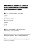 AWHONN POEP MODULES 1-15 COMPLETE&NewLine;STUDY GUIDE 2026 FULL QUESTIONS AND&NewLine;SOLUTIONS GUARANTEED PASS&NewLine;