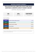 WGU Nutrition D440 Completed Actual Exam 2026&sol;2027 &ndash; 100&percnt; Verified &vert; Detailed Rationales &ndash; Pass Guaranteed &ndash; A&plus; Graded