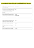 Psychology Exam 3 UPDATED ACTUAL QUESTIONS AND CORRECT ANSWERS 
