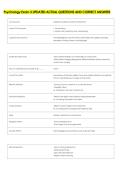 Psychology Exam 3 UPDATED ACTUAL QUESTIONS AND CORRECT ANSWERS 