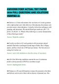 &NewLine;AWHONN POEP ACTUAL TEST PAPER&NewLine;2026 FULL QUESTIONS AND SOLUTIONS&NewLine;VERIFIED A&plus;