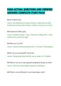 PAEA ACTUAL QUESTIONS AND VERIFIED&NewLine;ANSWERS COMPLETE STUDY PACK&NewLine;