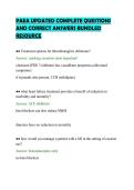 PAEA UPDATED COMPLETE QUESTIONS&NewLine;AND CORRECT ANSWERS BUNDLED&NewLine;RESOURCE&NewLine;