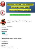 Rasmussen College MDC 1 Final Exam Review  &NewLine;Questions with Verified Answers &NewLine;Guarantee passing score of 90&percnt; or &planckh;ig&planckh;er 
