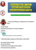 Rasmussen College MDC 1 Exam 1 &NewLine;Questions with Verified Answers &NewLine;Guarantee passing score of 90&percnt; or &planckh;ig&planckh;er
