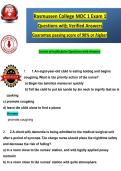 Rasmussen College MDC 1 Exam 1 &NewLine;Questions with Verified Answers &NewLine;Guarantee passing score of 90&percnt; or &planckh;ig&planckh;er
