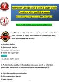 Rasmussen College MDC 1 Exam 2 Study Guide &NewLine;Questions with Verified Answers &NewLine;Guarantee passing score of 90&percnt; or &planckh;ig&planckh;er