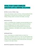 PCHA STUDY GUIDE COMPLETE&NewLine;QUESTIONS WITH VERIFIED SOLUTIONS