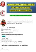 Rasmussen College MDC 1 Exam 2 Study Guide &NewLine;Questions with Verified Answers &NewLine;Guarantee passing score of 90&percnt; or &planckh;ig&planckh;er