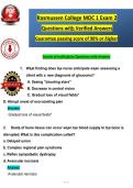 Rasmussen College MDC 1 Exam 2 &NewLine;Questions with Verified Answers &NewLine;Guarantee passing score of 90&percnt; or higher