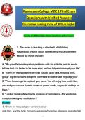 Rasmussen College MDC 1 Final Exam  &NewLine;Questions with Verified Answers &NewLine;Guarantee passing score of 90&percnt; or higher