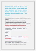 METEOROLOGY - CAAP CPL Exam &vert;&vert; Most &NewLine;Recent Exam 2026-2027 Actual Complete Real &NewLine;Exam Questions And Correct Answers &NewLine;&lpar;Verified Answers&rpar; Already Graded A&plus; &vert; &NewLine;Guaranteed Success&excl;&excl; Newest Exam &vert;&vert; Just &NewLine;Released&excl;&excl; 