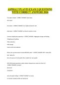 ASPHALT PLANTS EXAM 2 QUESTIONS WITH CORRECT ANSWERS 2026