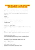 ASPHALT MIX DESIGN EXAM QUESTIONS WITH CORRECT ANSWERS 2026