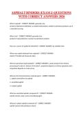 ASPHALT BINDERS &lpar;EXAM 2&rpar; QUESTIONS WITH CORRECT ANSWERS 2026