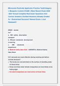 Minnesota Pesticide Applicator Practice Test&lpar;Category &NewLine;L Mosquito Control&rpar; EXAM &vert;&vert; Most Recent Exam 2026                                             -2027 Actual Complete Real Exam Questions And &NewLine;Correct Answers &lpar;Verified Answers&rpar; Already Graded        