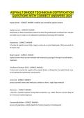 ASPHALT BINDER TECHNICIAN CERTIFICATION QUESTIONS WITH CORRECT ANSWERS 2026