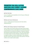PROMETRIC CNA SKILLS ACTUAL&NewLine;QUESTIONS AND CORRECT ANSWERS&NewLine;COMPREHENSIVE STUDY GUIDE&NewLine;