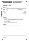 Biology Paper 2 Theory 5090-22 May June 2025 Past Paper Comprehensive Revision Guide 2025&sol; 2026