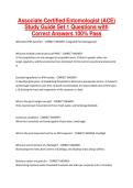 Associate Certified Entomologist &lpar;ACE&rpar; Study Guide Set 1 Questions with Correct Answers 100&percnt; Pass