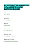 AYF CHEER CERTIFICATION EVALUATION&NewLine;TEST 2026 PRACTICE SOLUTION&NewLine;QUESTIONS AND ANSWERS&NewLine;