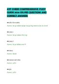 AYF CHEER COMPREHENSIVE STUDY&NewLine;GUIDE 2026 SOLVED QUESTIONS AND&NewLine;CORRECT ANSWERS