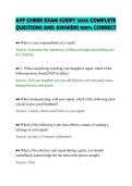 AYF CHEER EXAM SCRIPT 2026 COMPLETE&NewLine;QUESTIONS AND ANSWERS 100&percnt; CORRECT&NewLine;