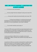 NURS&period; 2602 EXAM &num;1 CHAPTERS 1-4 QUESTIONS WITH ACCURATE ANSWERS