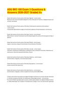 ASU BIO 