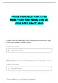 HPE PRACTICE QUESTIONS WITH CORRECT ANSWERS