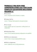 WORKDAY PRO HCM CORE&NewLine;ADMINISTRATORS 2026 TEST BANK&NewLine;COMPLETE QUESTIONS SOLUTIONS&NewLine;GRADED A&plus;&NewLine;