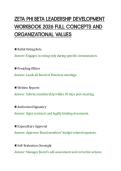 ZETA PHI BETA LEADERSHIP DEVELOPMENT&NewLine;WORKBOOK 2026 FULL CONCEPTS AND&NewLine;ORGANIZATIONAL VALUES&NewLine;