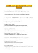 ATCBE exam questions with correct answers