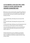 AZ-104 RENEWAL EXAM 2026 FINAL PAPER&NewLine;COMPLETE SOLVED QUESTIONS AND&NewLine;ANSWERS GUARANTEED PASS